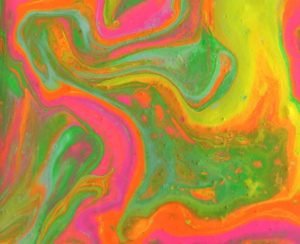 Fluorescent Fluid Acrylic Painting